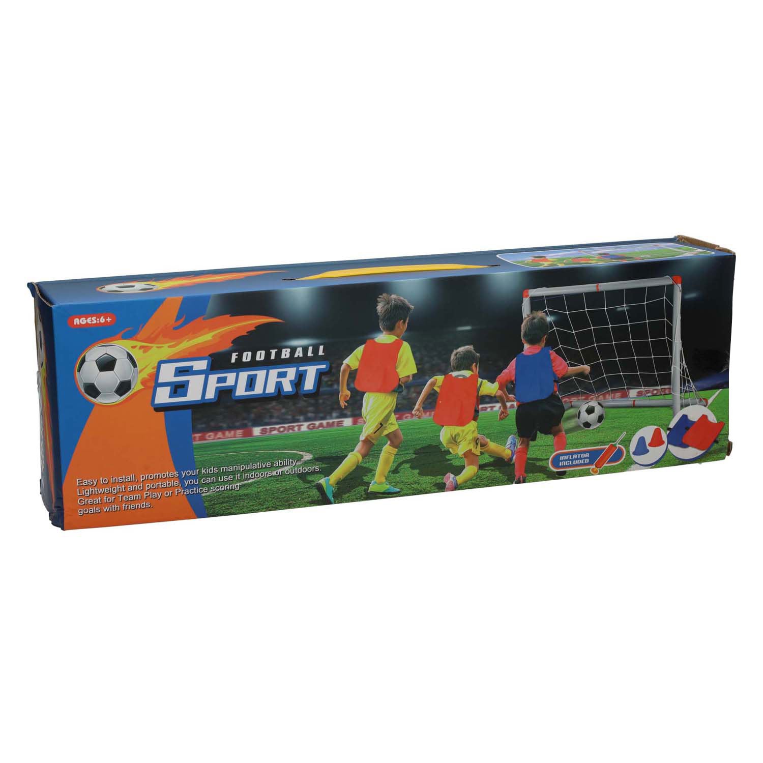 Fußballtor mit Zubehör, 6-tlg.