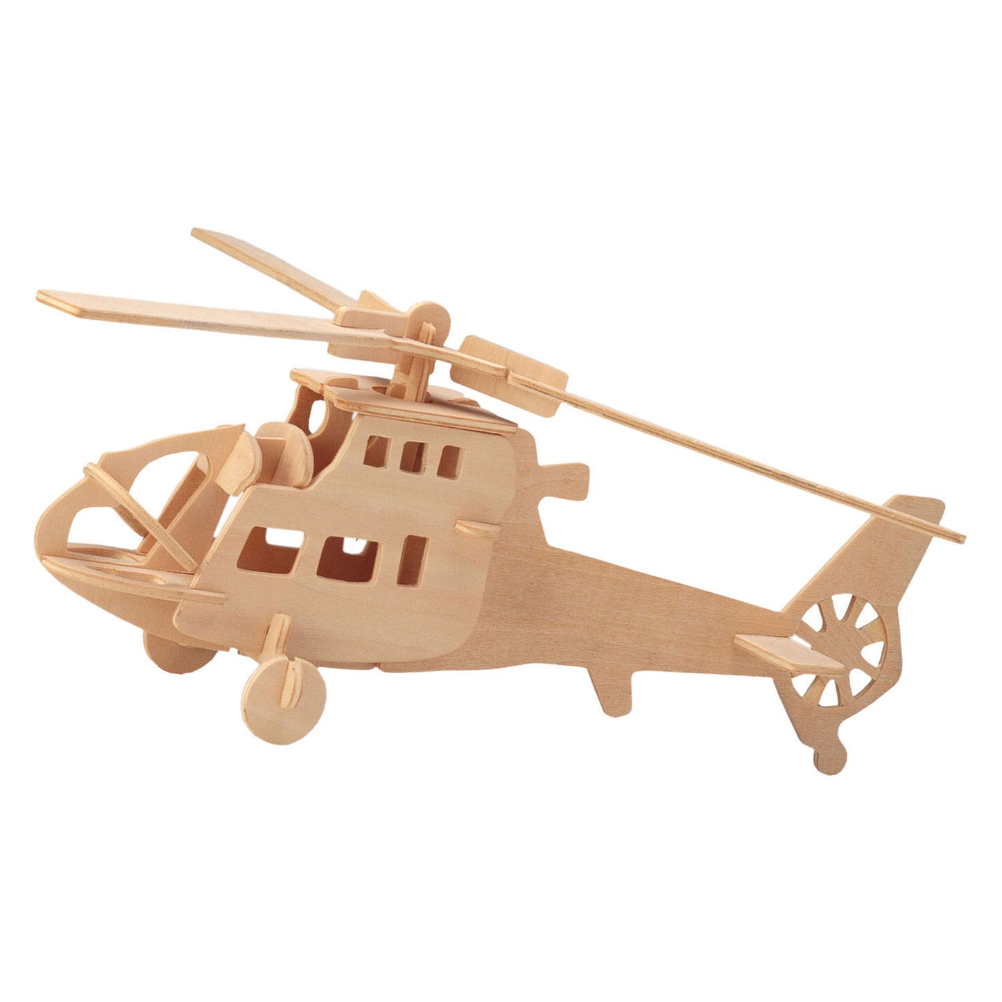 Bausatz für einen Hubschrauber aus Holz