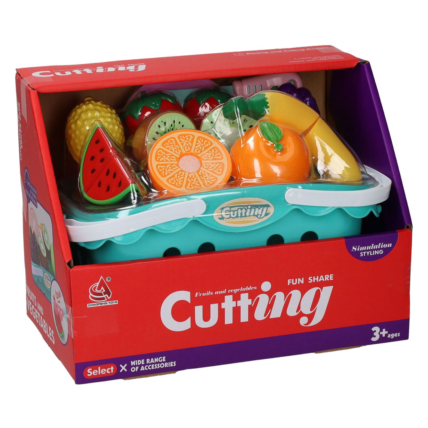 Snijfruit im Einkaufswagen