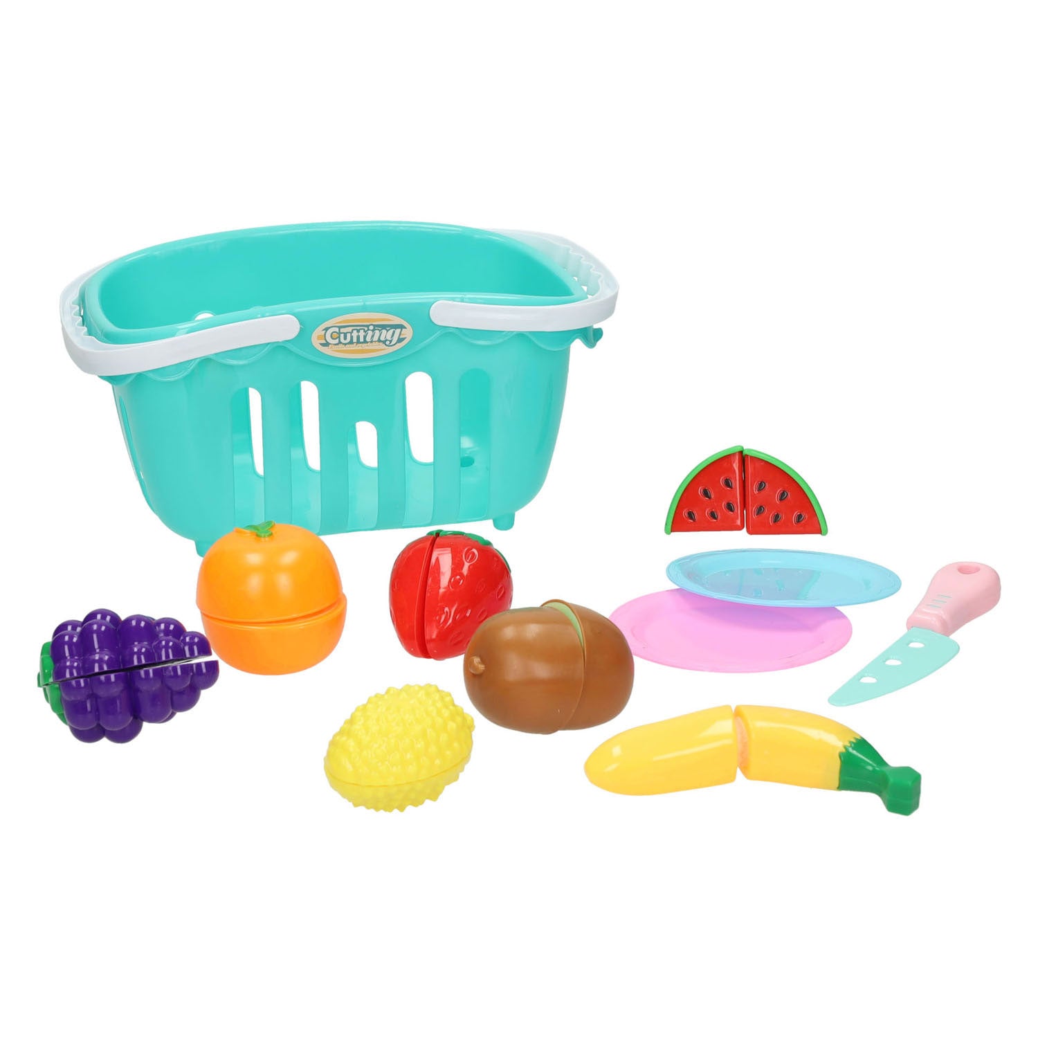 Snijfruit im Einkaufswagen