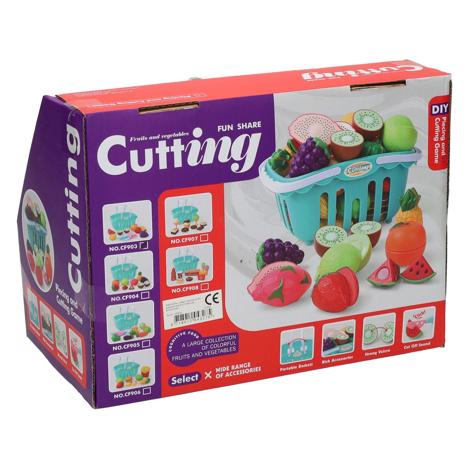 Snijfruit im Einkaufswagen