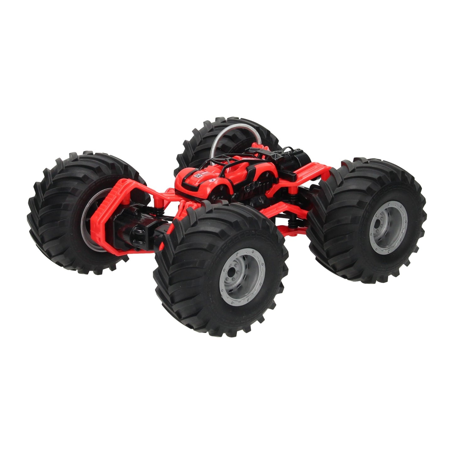 RC-Racing-Monstertruck mit Rauchfunktion – rot