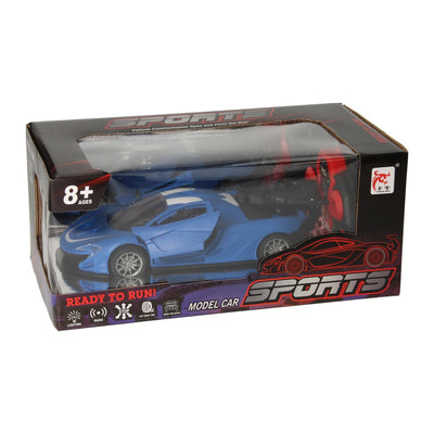 RC-Sportwagen mit Dampffunktion blau