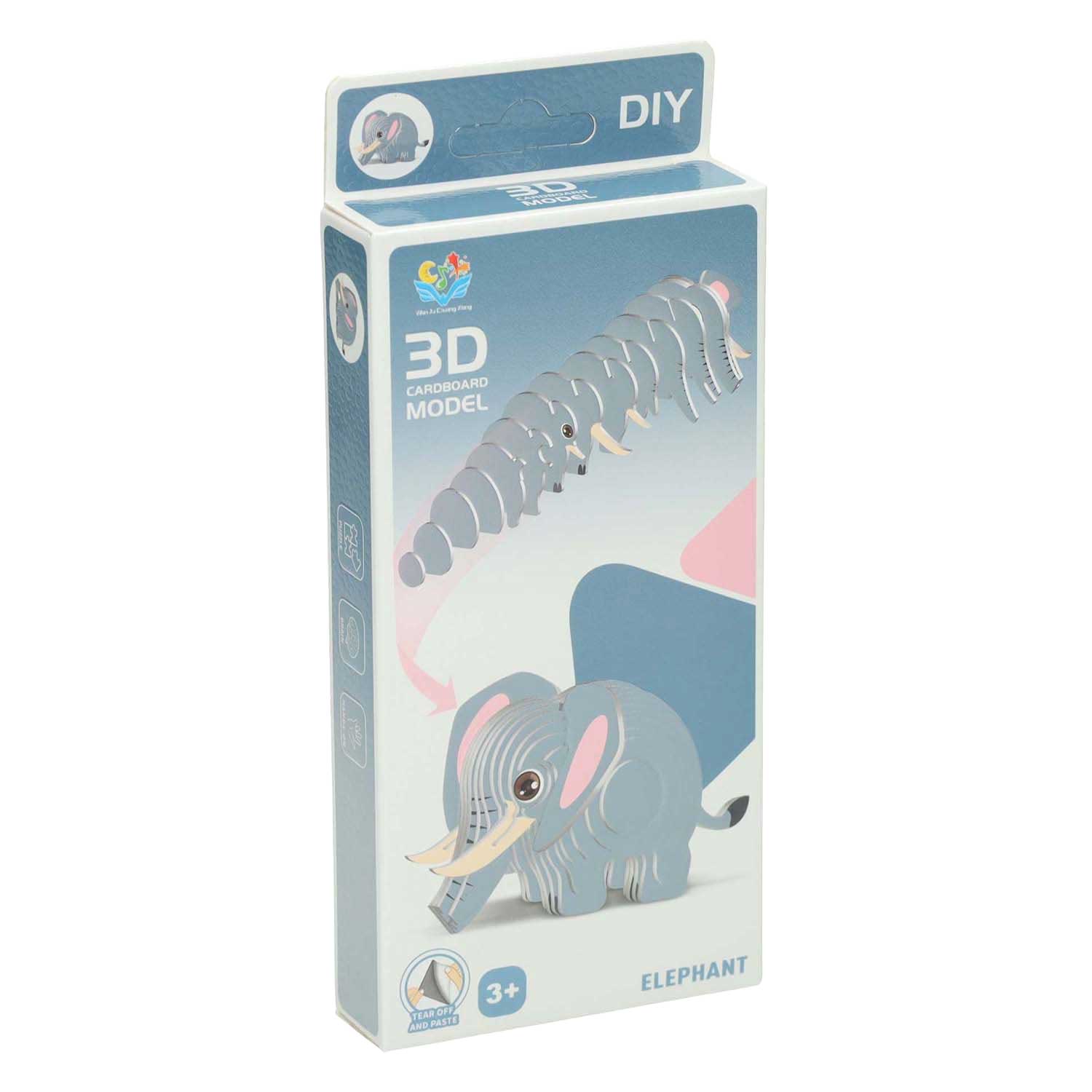 Imp 3D-Puzzle Elefant, 36 Teile.