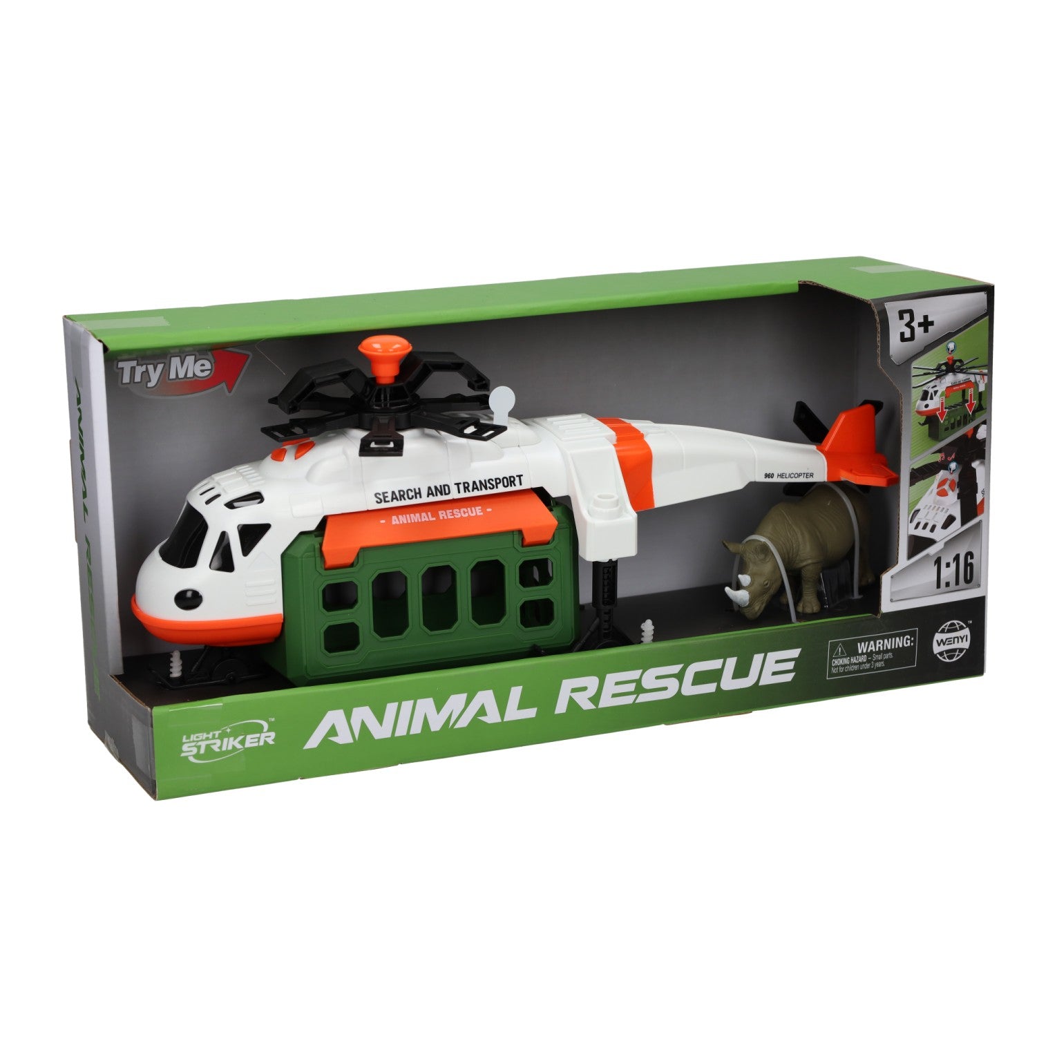 Tiere retten Hubschrauber Licht und Klang