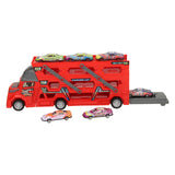 Ausklappbarer Autotransporter mit Schussfunktion - Rot - afbeelding 4
