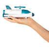 Space Shuttle mit abfeuerndem Propeller