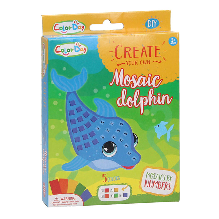 Machen Sie einen Mosaik -Delphin