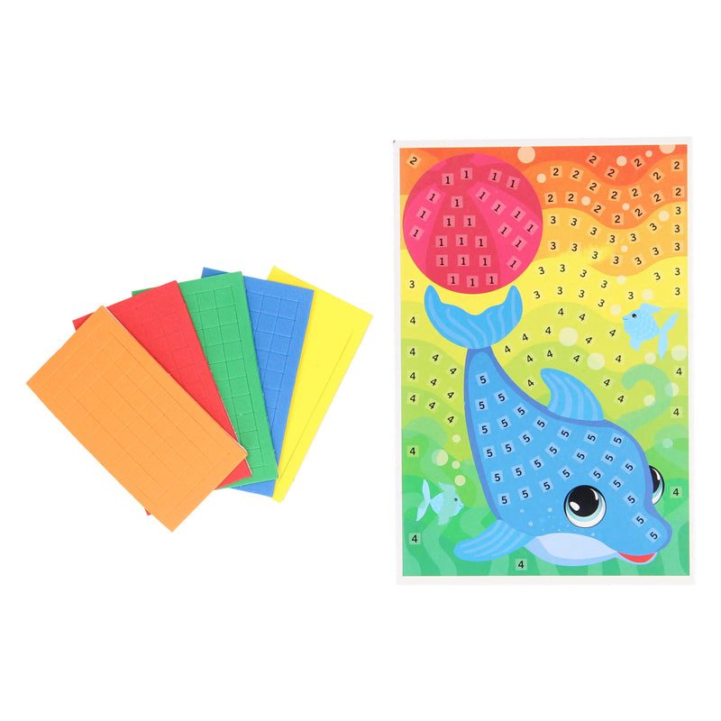 Machen Sie einen Mosaik -Delphin
