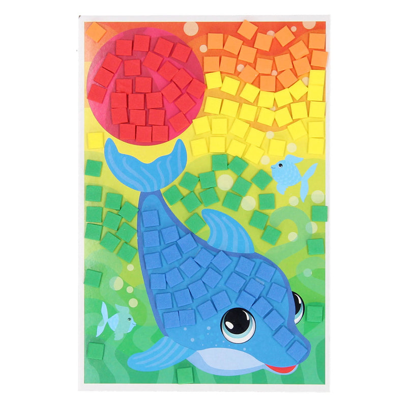 Machen Sie einen Mosaik -Delphin