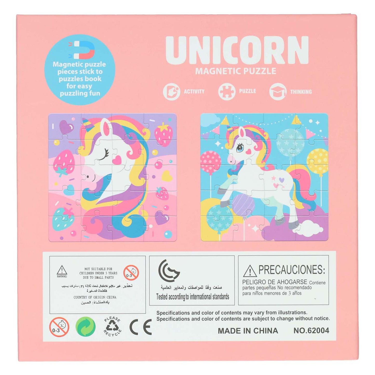 Magnetisches Einhorn-Rätselbuch