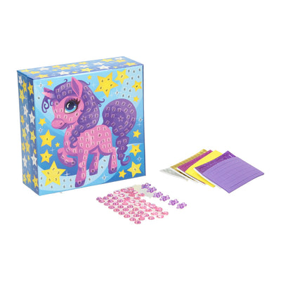 Mosaik-Schmuckkästchen schmücken Einhorn