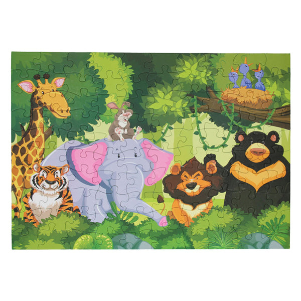 Bodenrätsel Wildtiere grün, 100..