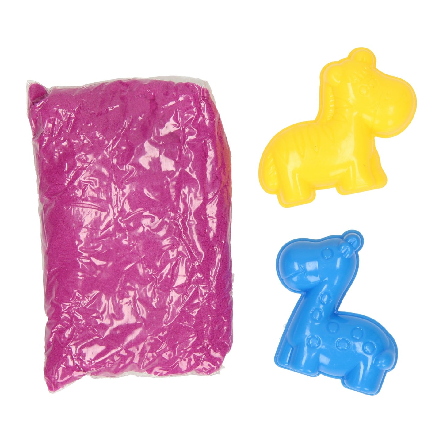 Spielen Sie Sand 150gr mit tierischen Formen