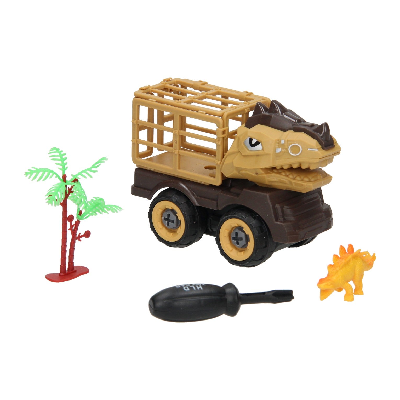 Bauen Sie Auto Dino mit Käfig