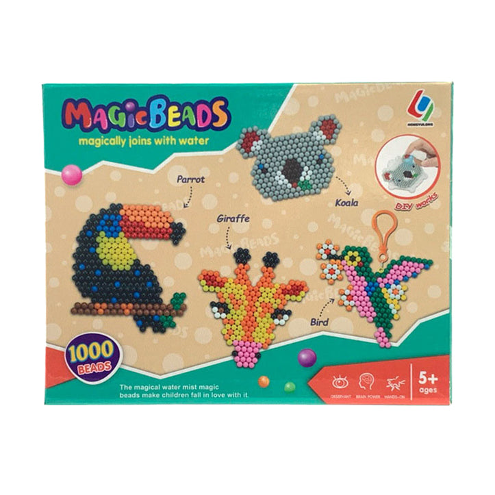 Set mit magischen Wasserperlen und Tieren