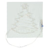 String Art Weihnachtsbaum mit LED -Lichtern