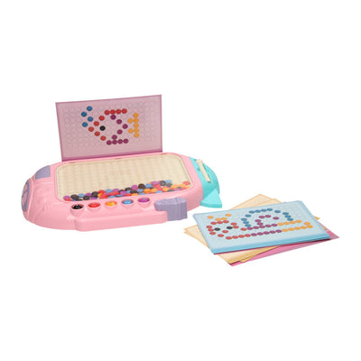 Farbtastenspiel mit rosa Magnetstift