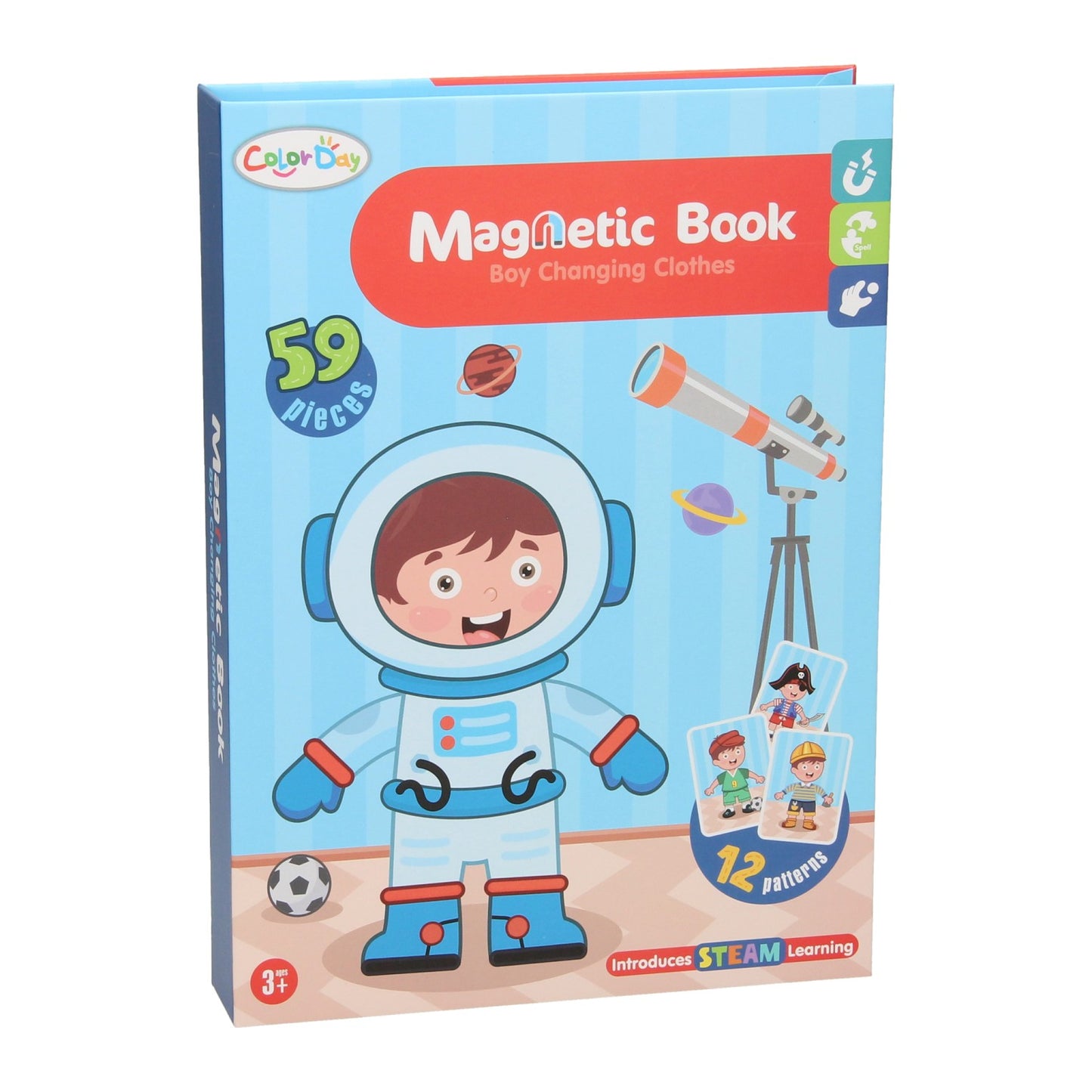 Magnetbuch - Jungen-Outfits, 59-tlg.