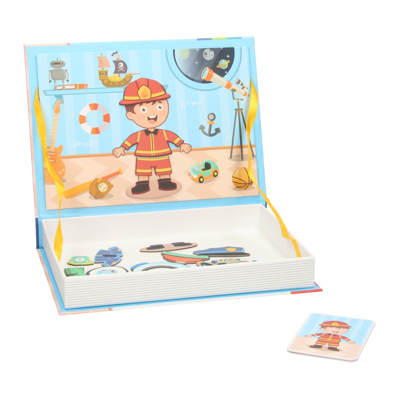 Magnetbuch - Jungen-Outfits, 59-tlg.