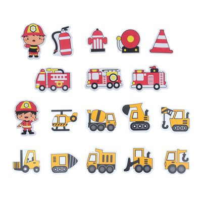 Schaumbadefiguren Feuerwehr Bau