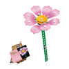 Metallbausatz rosa Blume