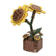 3D-Bausatz Sonnenblumen aus Holz - 121 Teile.