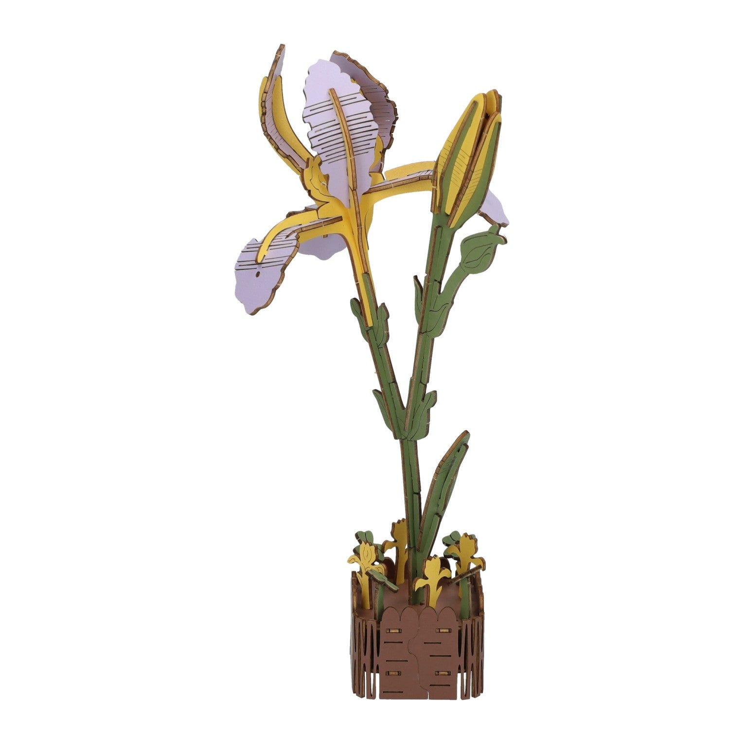 3D-Bausatz Iris aus Holz - 60 Teile.