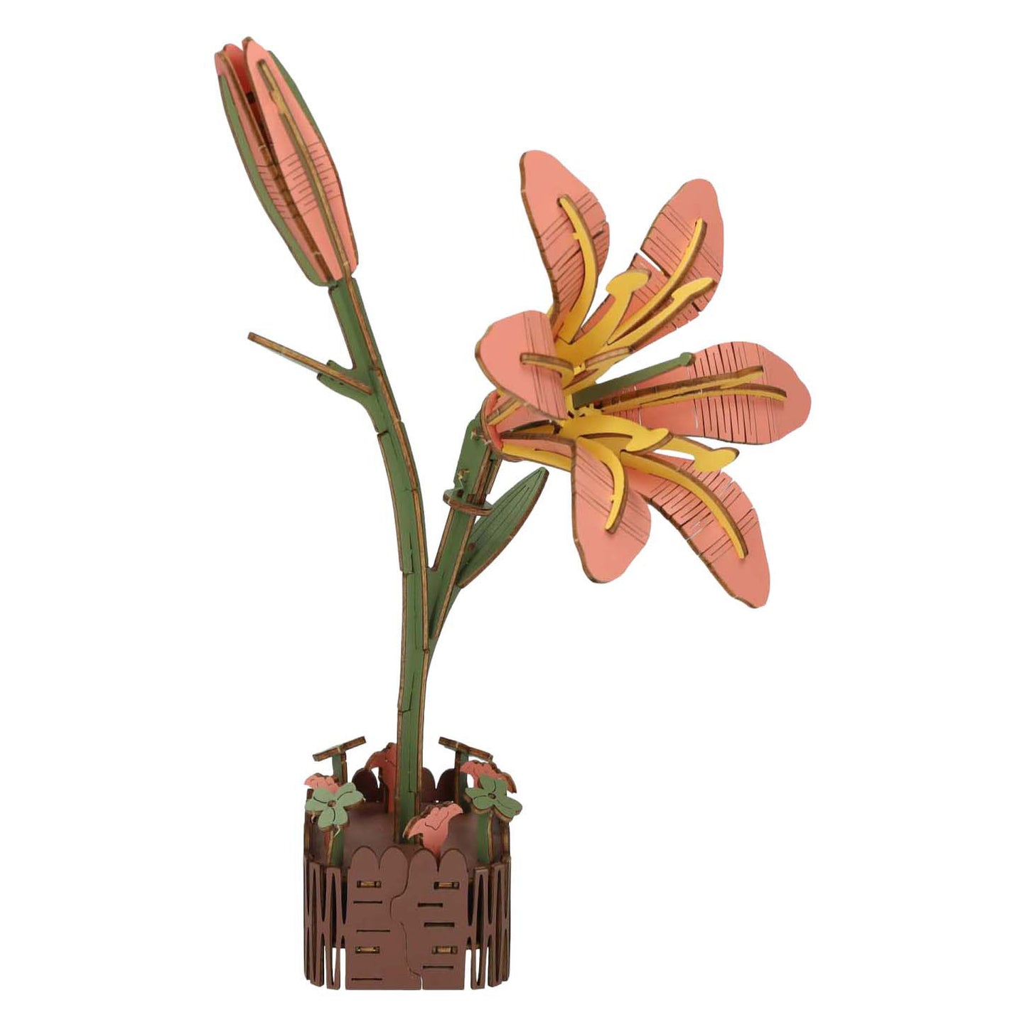 3D-Holzbausatz Lilie – 71 Teile.