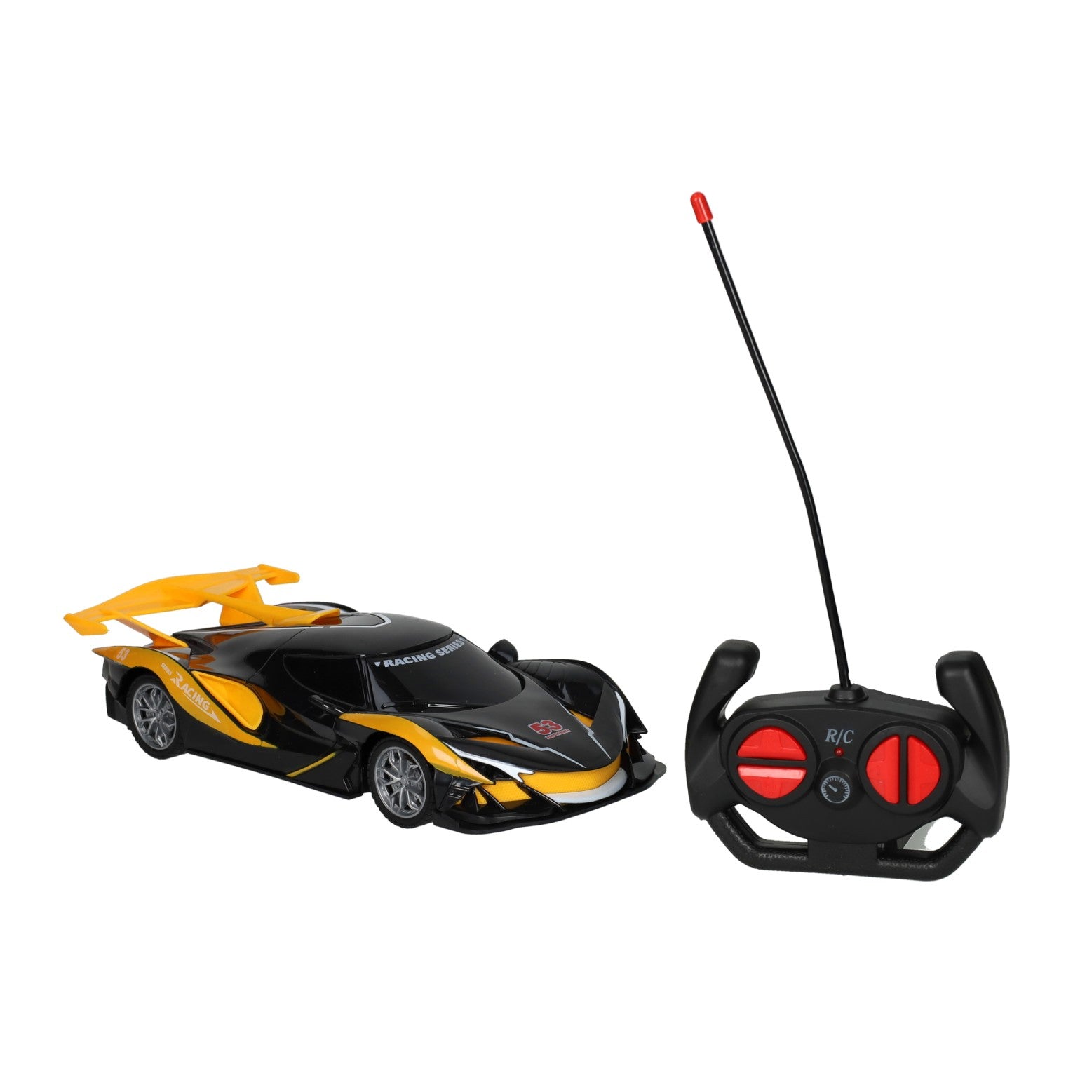 RC gelber Rennwagen