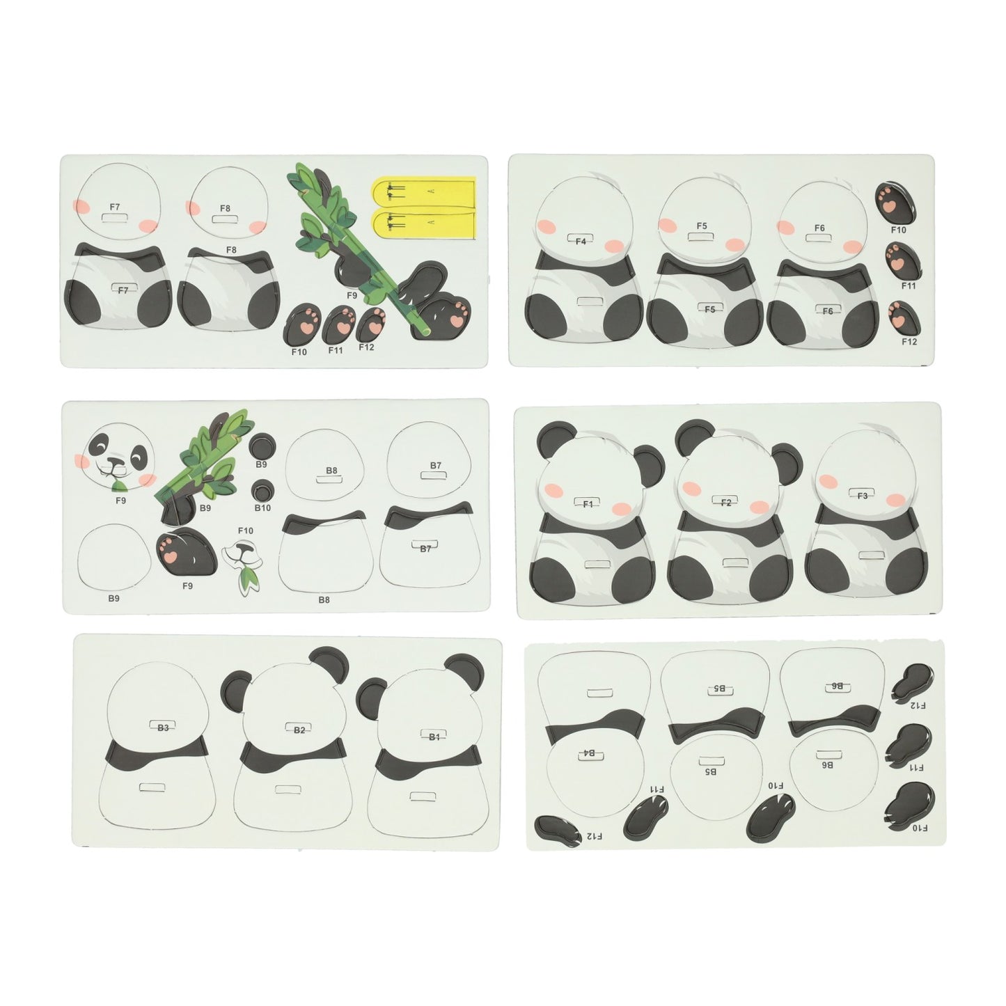 Diy 3D-Modellpuzzle - Panda