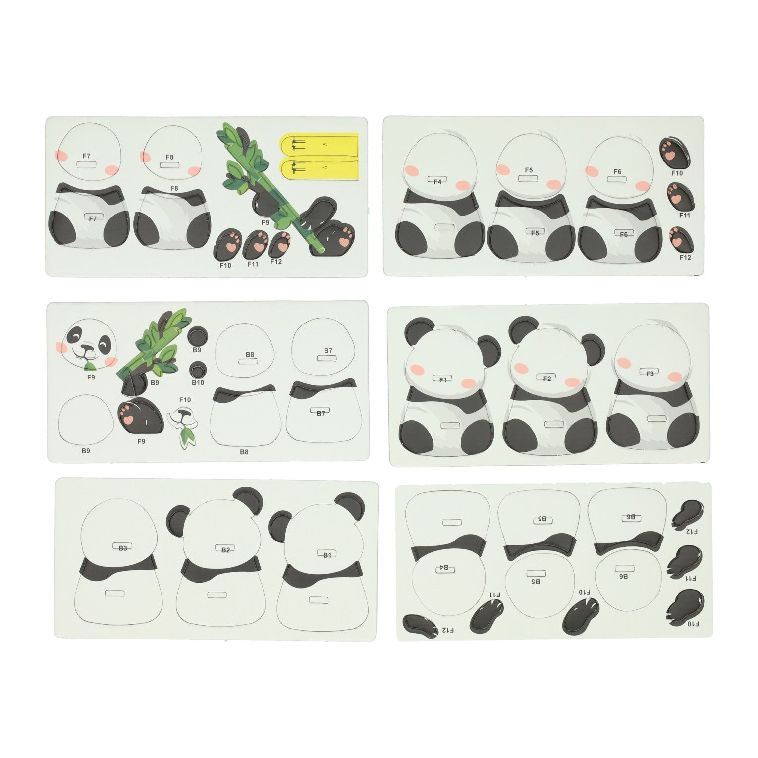 Diy 3D-Modellpuzzle - Panda