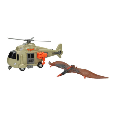 Hubschrauber mit Dinosaurier - inkl. Licht und Ton