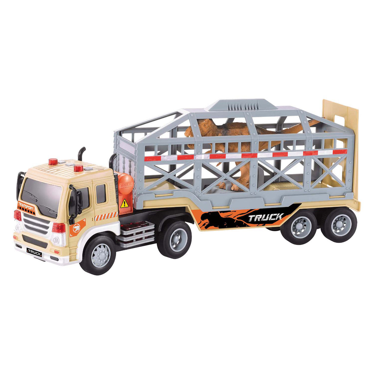 LKW mit Dinosaurier 1:16 – mit Licht und Sound
