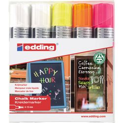 Kreidemarker edding e4090 Farbsortimentspackung 5 Stück