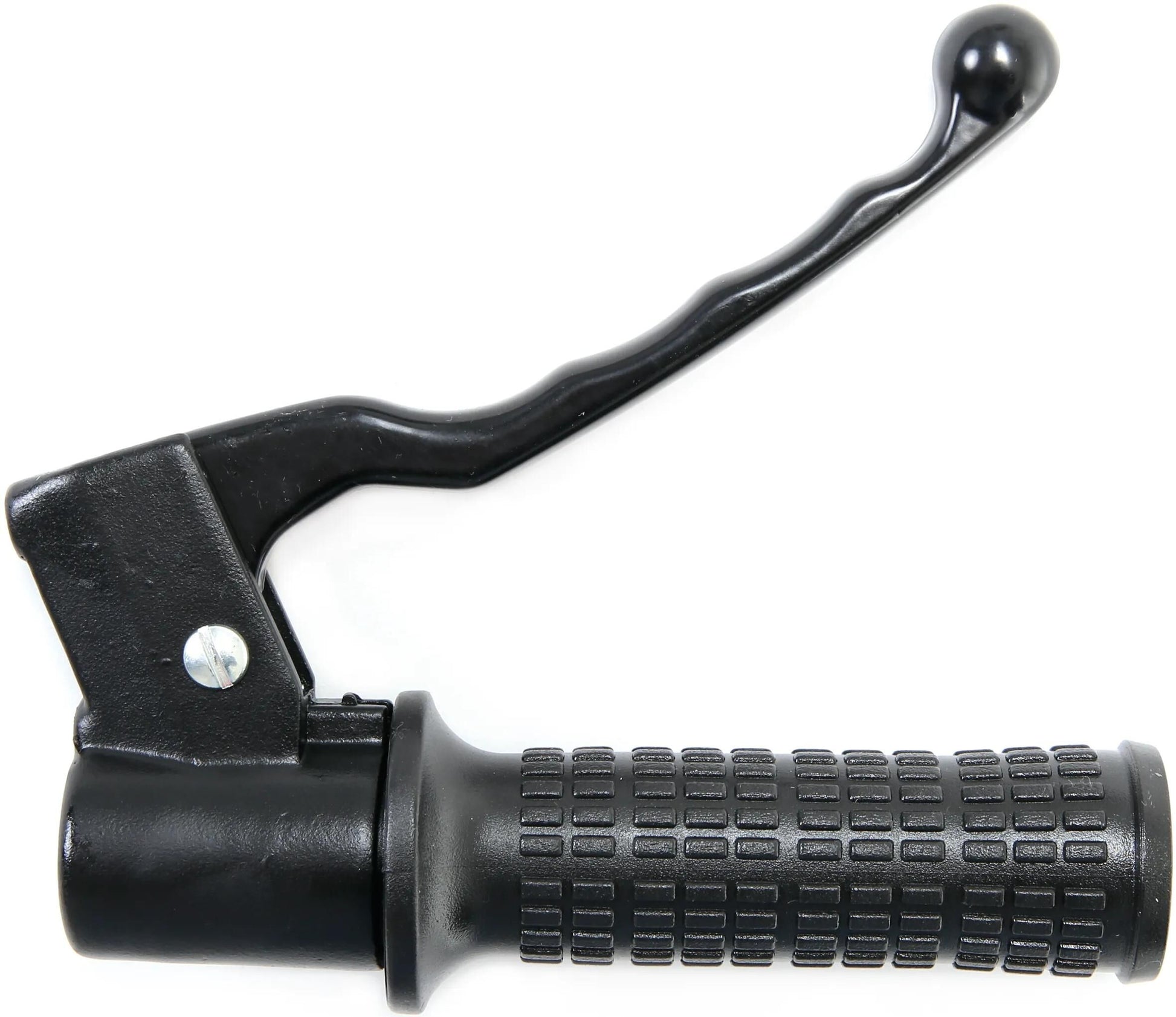 Domino Gasgriff komplett, mit Metallhebel, schwarze Gasgriffe Alu sw 1-zug, Bremshebel