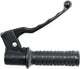 Domino Gasgriff komplett, mit Metallhebel, schwarze Gasgriffe Alu sw 1-zug, Bremshebel