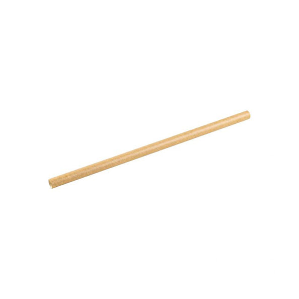 Papierstrohhalme 240 x 10mm natur (100 Stück)