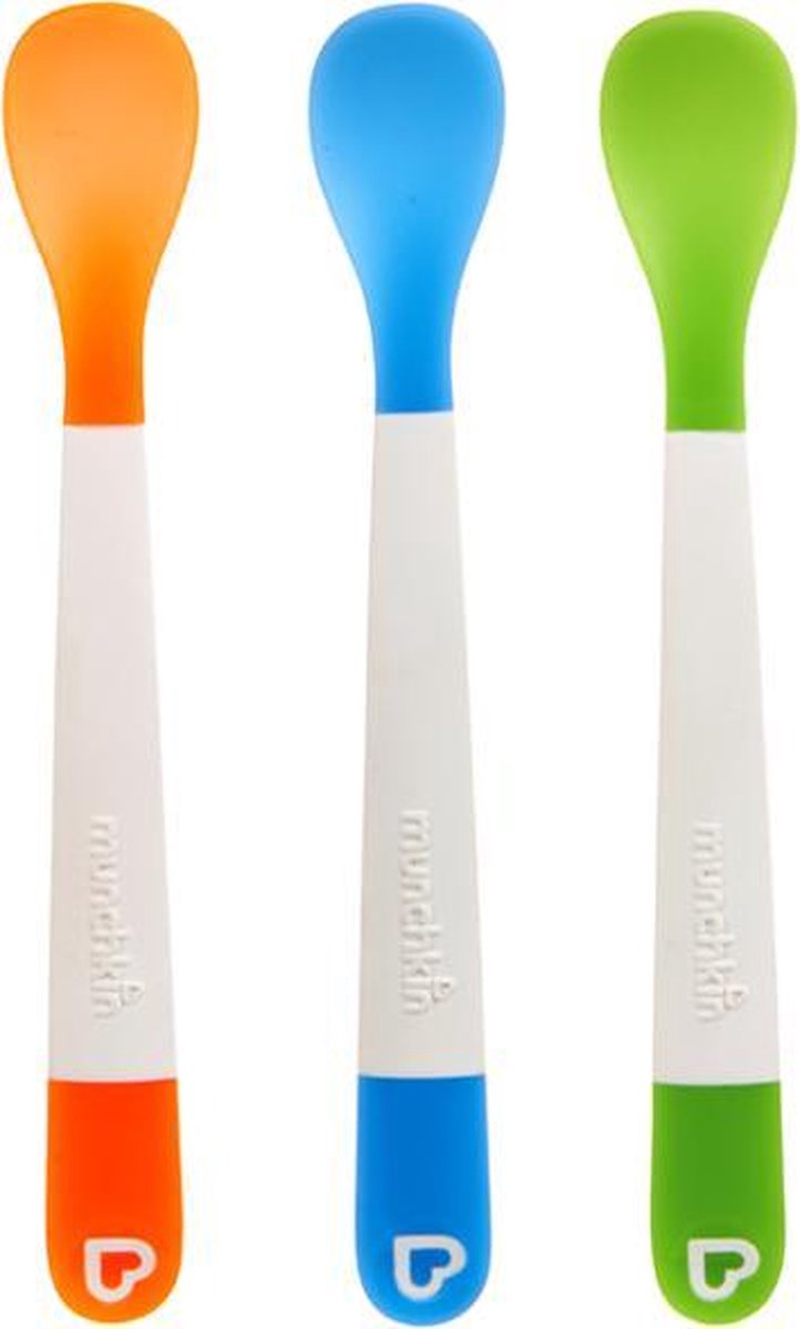 Munchkin-Löffel – weiche Löffel mit weicher Spitze – 3 Stück – Kinderbesteck – Kinderlöffel – weiche Tülle – Babybesteck – je 3 Stück – ab 4 Monaten