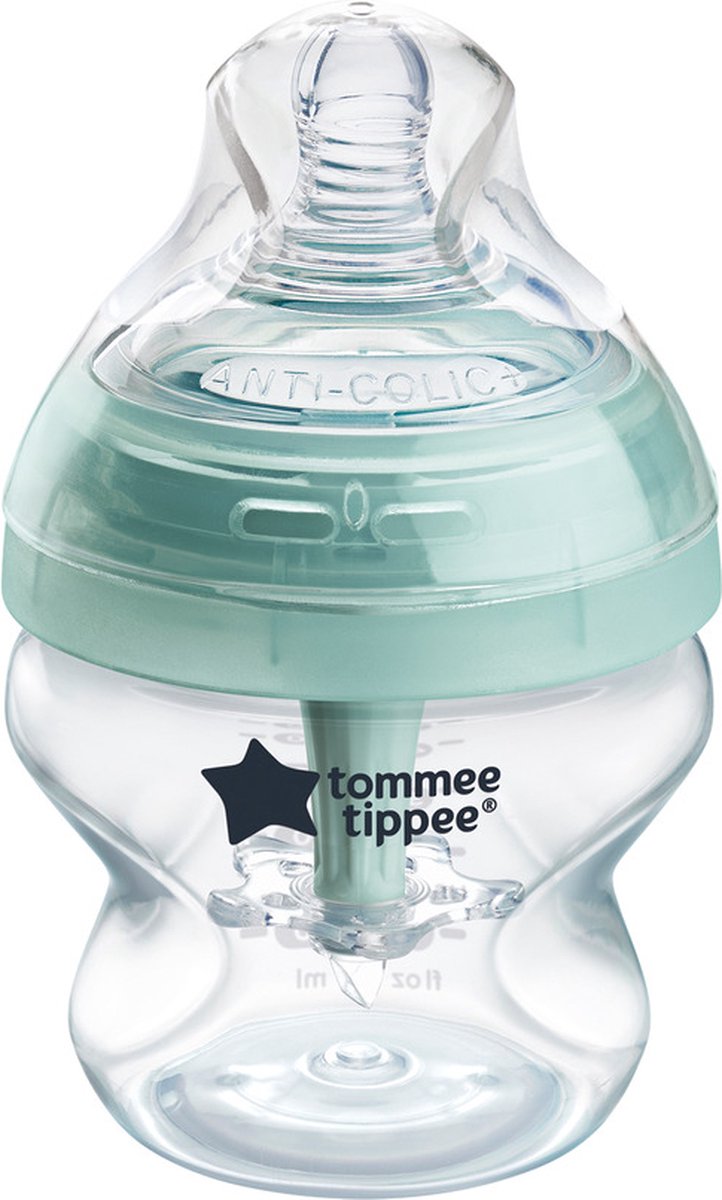 Tommee Tippee Advanced Anti-Kolik-Babyflasche – Set mit 1 x 150 ml Babyflasche – niedrige Durchflussrate 0 m+