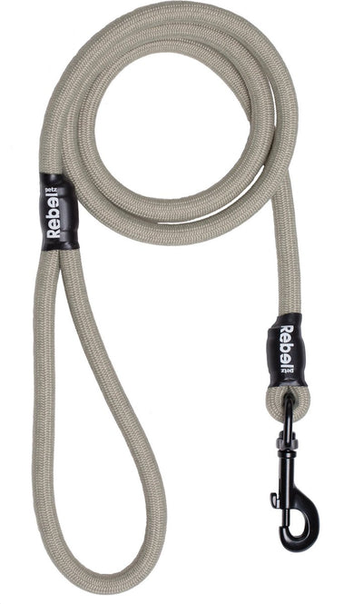 Rebel Petz Hundeleine – Taupe – L – 12 mm x 140 cm