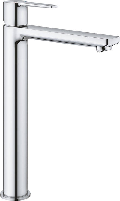 Grohe lineare neue Waschtischarmatur XL – wassersparend – extra hoher Auslauf – ohne Ablaufgarnitur – Chrom – 23405001