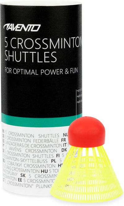 Avento 5 Crossminton-Shuttles – Fluorgelb-Rot