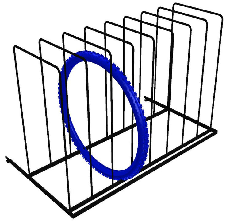 Markenloses Rack-Reifenfach 1000 mm RAL9005
