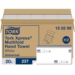 Hygienefalthandtücher Tork h2 xpress universal multifold natur