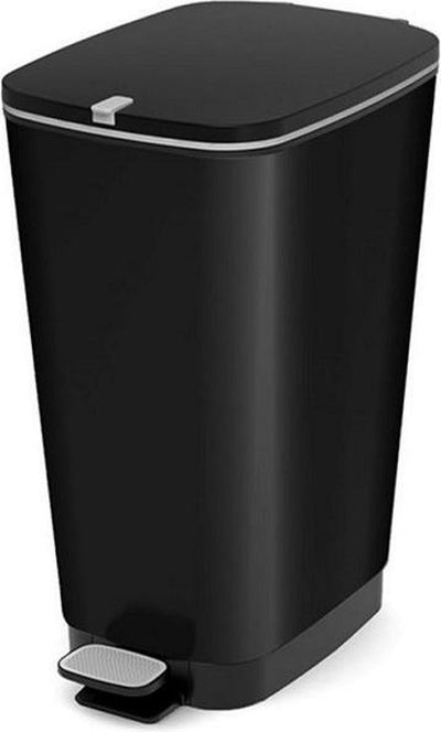 Kis Chic Mülleimer - Abfalleimer Größe M - 23l - Mattschwarz - 26,5 x 45 x 4,1 cm