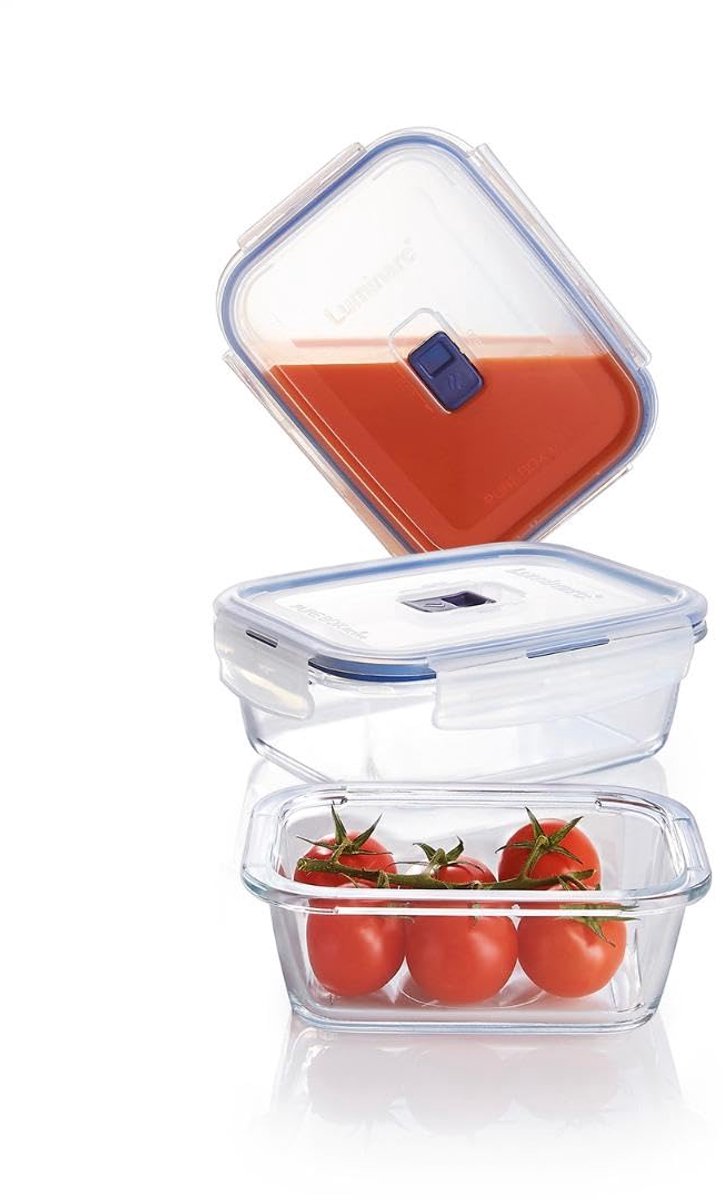 Luminarc Pure Box Active Frischhaltebehälter – Rechteck – 3-teilig