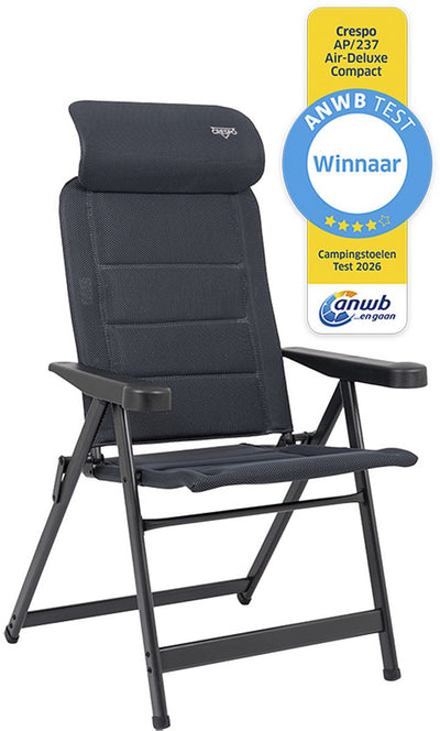 Crespo – Liegesessel – M – AP 237 – Air-Deluxe – kompakt – Grau