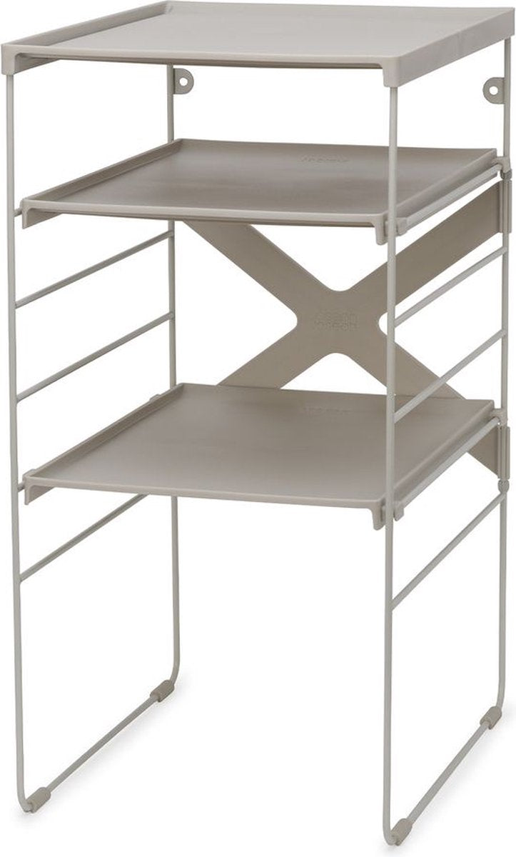 Joseph Joseph stufenlos verstellbares Schuhregal – 4 Paar – Ecru
