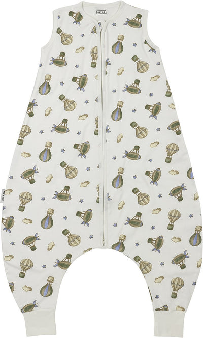 Meyco Baby-Luftballons, Baby-Sommer-Schlaf-Overall, Pullover – mehrfarbig – 92 cm – 0,5 Tog